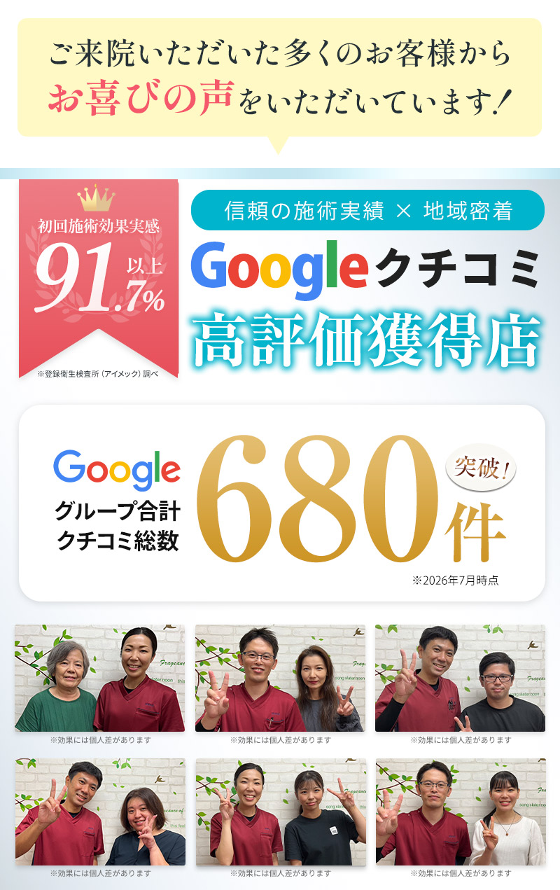 多くの方からお喜びの声をいただきました!