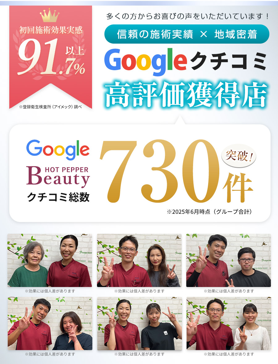 多くの方からお喜びの声をいただきました!